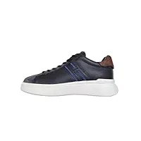 hogan chaussures homme sneakers h580 hxm5800dv42r5q64g3 noir, gris, bleu, noir , 43 eu