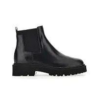 chelsea boot hogan h543 pour femme en cuir noir - hxw5430dg80 kxtb999 - taille, noir , 37 eu
