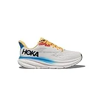 hoka clifton 9 chaussures de course donna blanc bleu