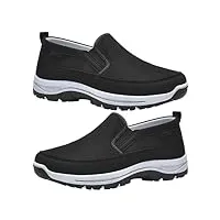 azmaht chaussures de randonnée à enfiler pour homme chaussures pour pied gonflé chaussures de sport en salle homme chaussure homme sans lacets chaussure homme ville,noir,41/255mm
