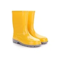 lemigo bottes de pluie pour enfants filles et garçons chaussures de pluie oli 20-35 eu (jaune, système taille chaussures eu, enfant de moins de 5 ans, numérique, moyen, 23)