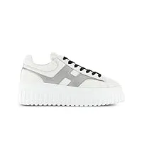 hogan sneaker femme h-stripes blanc et argent - hxw6450fe91 ncd0351 - taille, blanc, 37 eu
