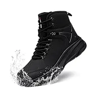 larnmern bottes militaires pour hommes bottes tactiques étanches chaussures à lacets durables chaussures de randonnée(42.5 eu,noir-1)