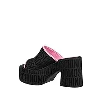moschino femme logo sandales compens�es black 39 eu