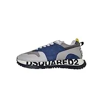 dsquared2 chaussures homme sneakers running m599 gris et bleu, gris et bleu, 40 eu