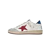 golden goose chaussures de sport homme vintage ball star 11716 blanc, rouge et bleu, blanc rouge et bleu, 43 eu