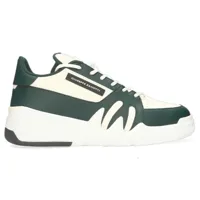 giuseppe zanotti - sneakers en cuir blanc/vert