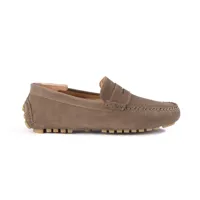 bexley mocassins drivers homme velours taupe