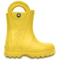 crocs enfants handle it rain boot wellies en jaune 12803 730