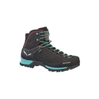 chaussures de trail salewa chaussures de randonnée femme mountain trainer mid gtx noires et vertes taille 37