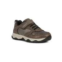 chaussures de basketball geox sneakers j calco gris/or enfant