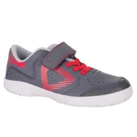 chaussures de tennis enfant ts710 gris rose - artengo