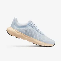 chaussures de running femme jogflow 500.1 gris et beige - kalenji