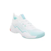 chaussures de badminton femme bs 900 ultra lite - blanc/turquoise - perfly