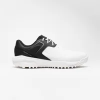 chaussures golf waterproof homme - mw500 blanc & carbone - inesis