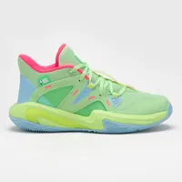 chaussures de basketball boston celtics enfant - 900 nba mid-3 jr vert - tarmak
