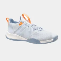 chaussures de handball h500 faster gris orange - atorka
