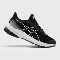 chaussures de running garcon - fille - asics gt-1000 12 gs noir blanc - asics