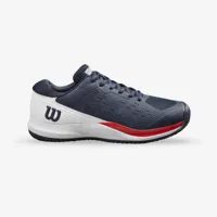 chaussures de tennis multicourt homme - wilson rush pro ace bleu blanc rouge - wilson