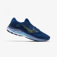 chaussures de running homme mizuno wave rider 27 bleu ss24 - mizuno