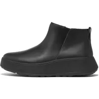 fitflop f-mode leather flatform zip ankle boots noir eu 41 femme