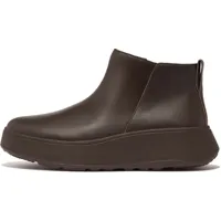 fitflop f-mode leather flatform zip ankle boots marron eu 41 femme