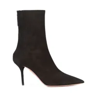 aquazzura stiletto ankle boots - noir