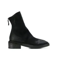 marsèll rear-zip fitted boots - noir