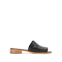 sarah chofakian sandales à design texturé - noir