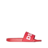 dsquared2 sandales à logo imprimé - rouge