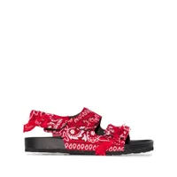 arizona love sandales à motif cachemire - rouge