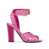 tom ford sandales 110 mm à motif léopard - rose