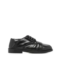 marni chaussures lacées à bout rond - noir
