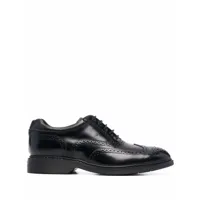 hogan chaussures oxford en cuir - noir
