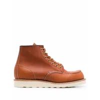 red wing shoes bottines en cuir - marron