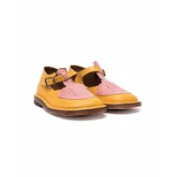 pèpè chaussures bicolores à boucle - jaune