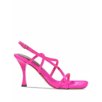 proenza schouler sandales square strappy 90 mm - rose