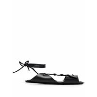 lemaire sandales à bout ouvert - noir