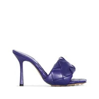bottega veneta sandales lido 90 mm à design tressé - violet