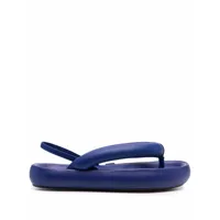 isabel marant sandales à design matelassé - bleu