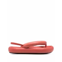 isabel marant sandales à design matelassé - rouge