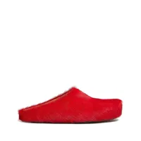 marni chaussons fussbet sabot - rouge