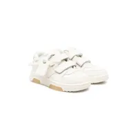 off-white kids baskets out of office à fermeture scratch - blanc