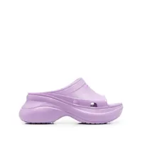 balenciaga x crocs pool sandales à plateforme - violet