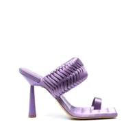 giaborghini sandales à bout carré 110 mm - violet