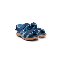 camper kids sandales à attache scratch - bleu