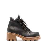 emporio armani chaussures de randonnée chalet collection 65 mm - marron