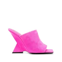 the attico mules cheope 105 mm à bout carré - rose