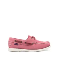 sebago chaussures bateaux en daim - rose
