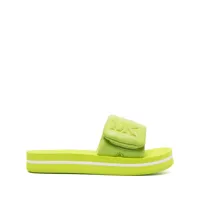 michael kors sandales à logo embossé - vert